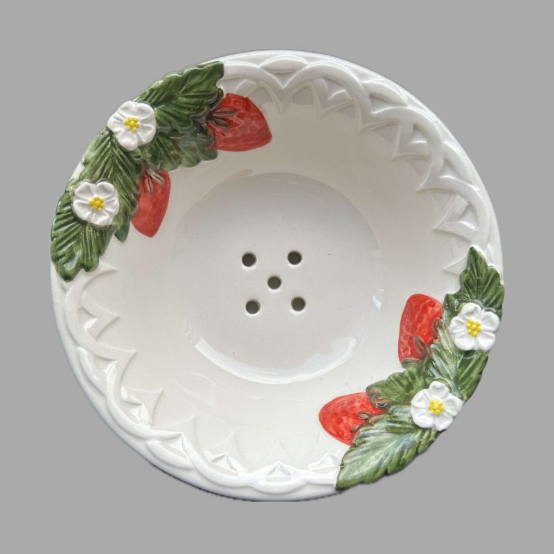 Schaaltje aardbeien + onderbordje