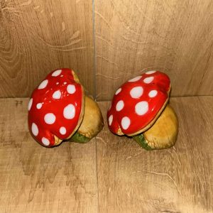 Peper en zout setje Paddenstoel rood ''groot''